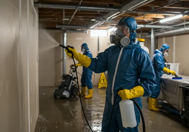 Basement Sanitization and Antimicrobial Treatment process in Crystal City, TX